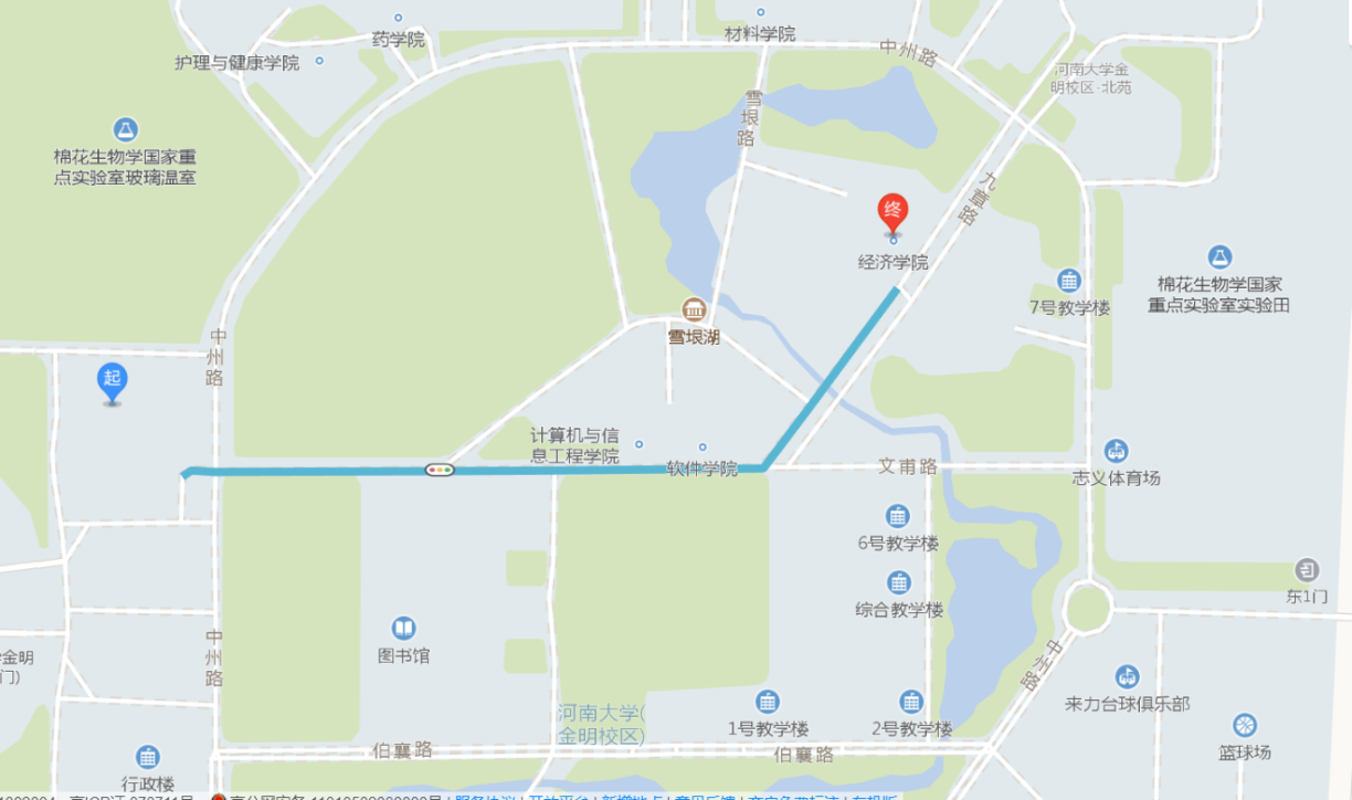 河南大学老校区地图图片